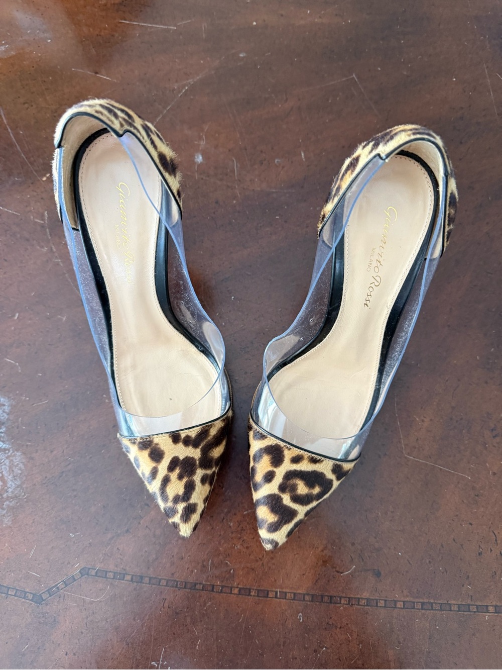✨SALE ✨Gianvito Rossi leopard detailed heeled shoes ✨SALE ✨ - Picture 2 of 14